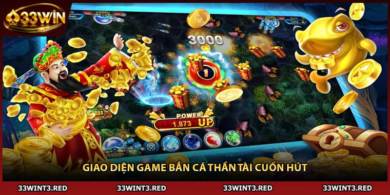 Bắn Cá Thần Tài – Hướng Dẫn Chơi Và Mẹo Săn Thưởng Hiệu Quả 1 Giao diện game bắn cá Thần Tài cuốn hút