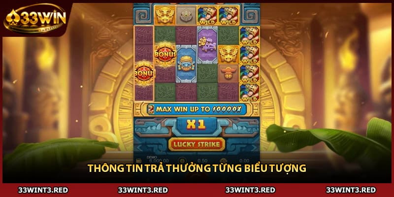 Kho Báu Aztec - Hành Trình Săn Vàng Huyền Thoại Tại 33WIN 3 Thông tin trả thưởng từng biểu tượng